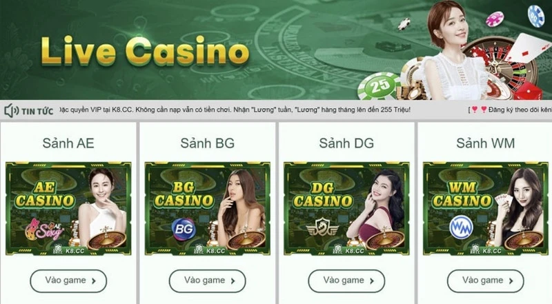 Kho game đặc sắc trên hệ thống